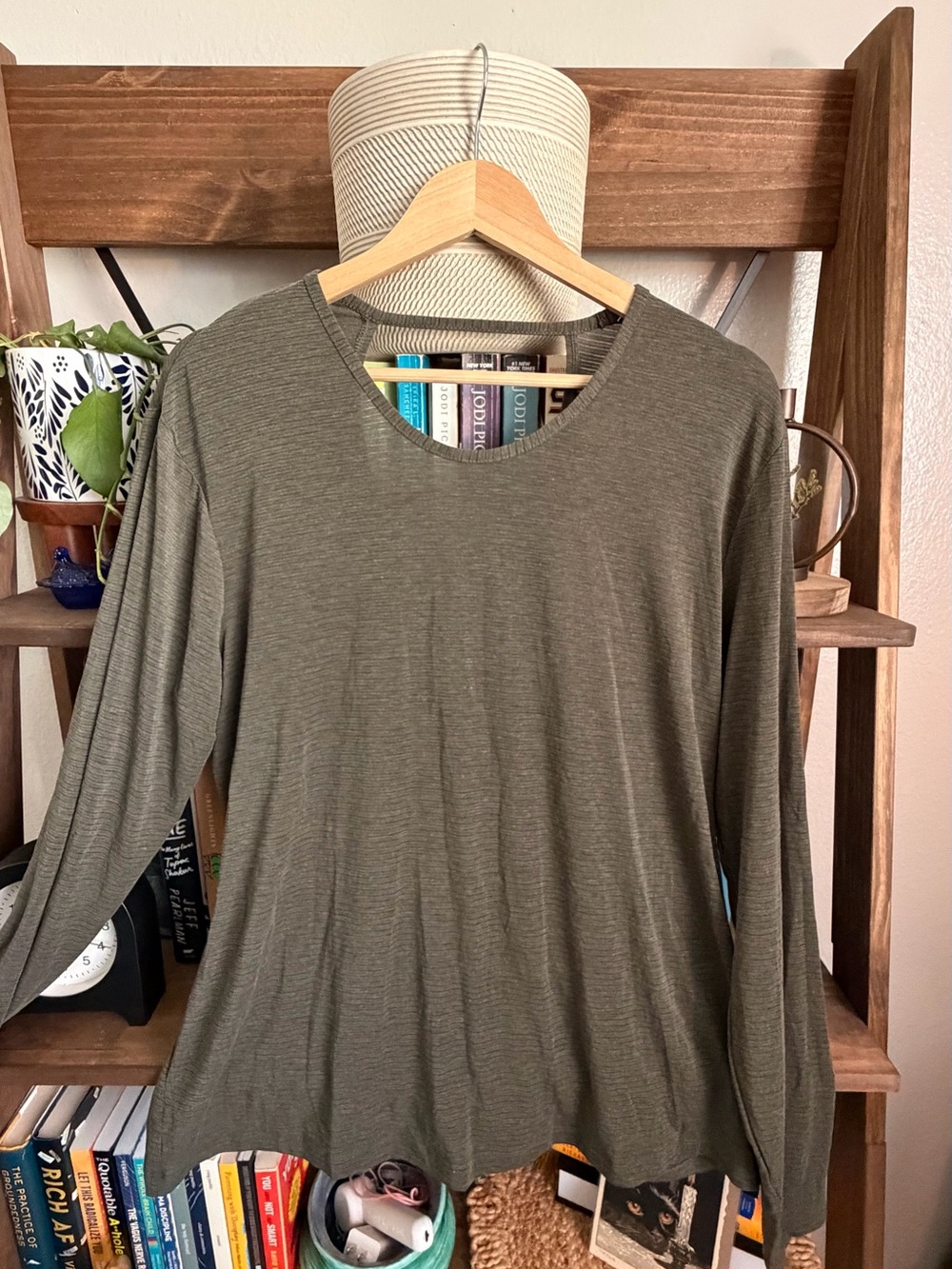 Target Olive Green Long Sleeve Women's Tee